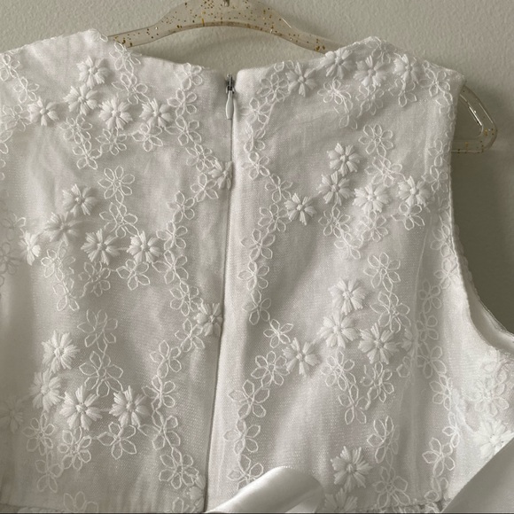 Jazz Style Size 13 Lace White Holiday Special Occasion Formal Flower Girl Dress - Picture 5 of 9